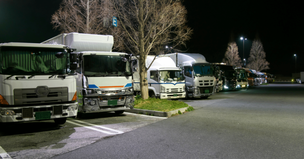 commercial truck overnight parking